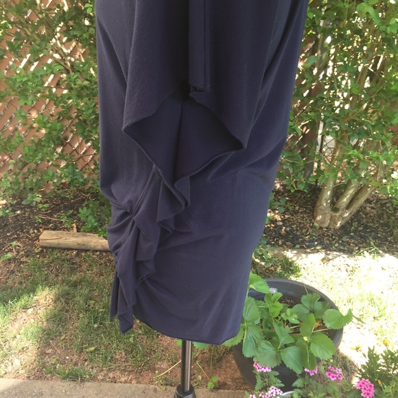 gender bias navy side ruching top, S - Picture 5 of 9